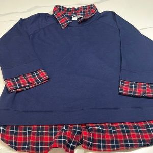 Men’s Metropolitan blue plaid sweater